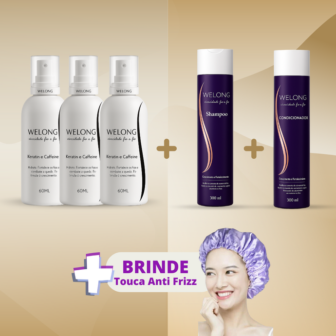 3 UNIDADES WELONG + 1 SHAMPOO + 1 CONDICIONADOR